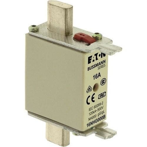 EATON - Fusible NH 16A 500V gL/gG tamaño 000 terminales metálicos