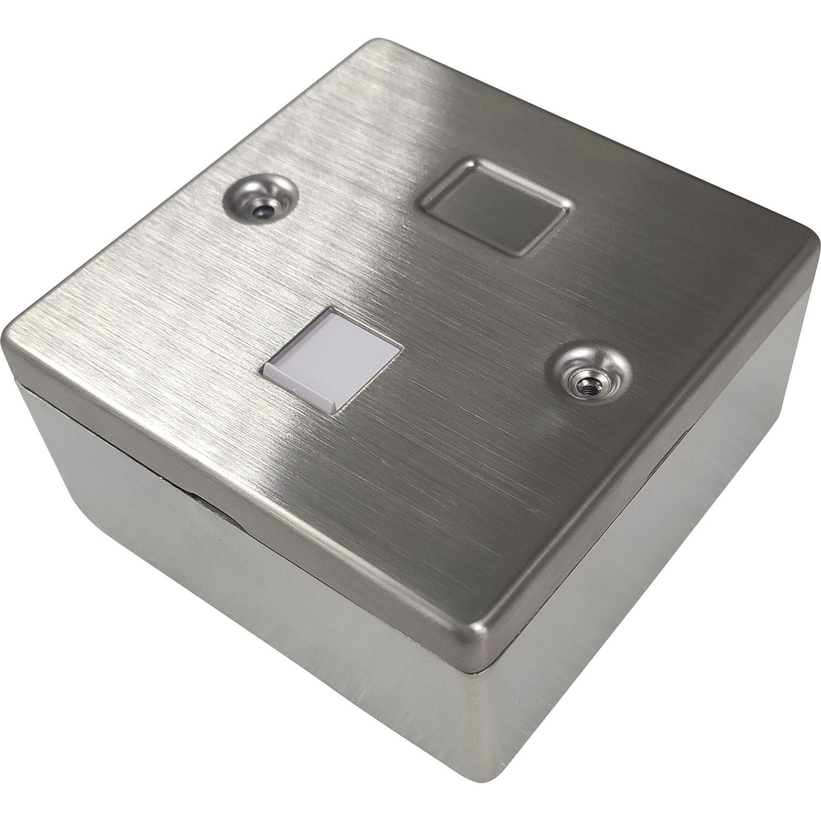 EXCEL - EXCEL 1G S/STEEL K/STONE PLATE & BACKBOX 1-PORT
