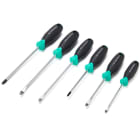 TRADEFORCE - JUEGO DE 6 DESTORNILLADORES (PLANOS:4,5X100,5,6Ã—150MM,PH1Ã—100MM, PHÃ—150MM)