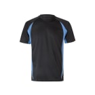 VELILLA - CAMISETA TÉCNICA BICOLOR  NEGRO/CELESTE T-L
