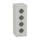 Schneider Electric - CAJA VACÍA GRIS 4 ORIFICIOS