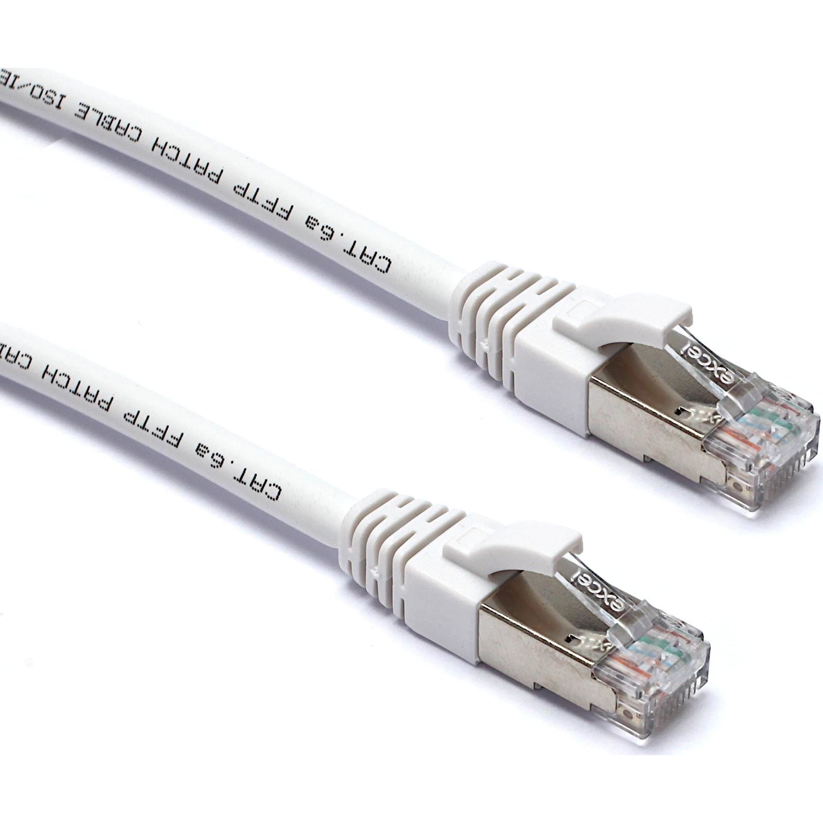 EXCEL - EXCEL CAT6A 1M FFTP LSOH PATCH LEAD WHITE