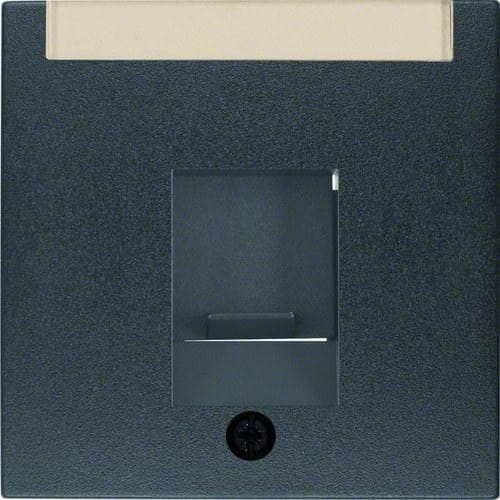 HAGER - PLACA CENTRAL PERSIANA PROTECCIÓN ANTRACITA