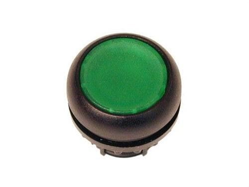 EATON - Pulsador luminoso rasante M22S-DRL-G con enclavamiento verde