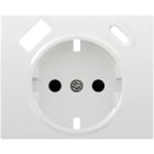 BJC - Tapa schuko IRIS USB AC, blanco polar