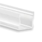 JISO - Perfil de aluminio de 2 metros para tiras LED superficie color blanco técnico