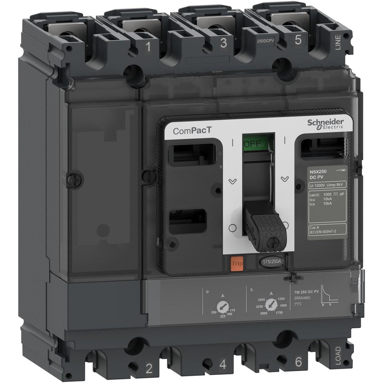 Schneider Electric - Bloque de corte NSX160F 36kA DCPV 4P 160A TMD