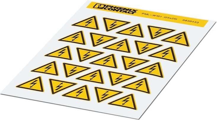 PHOENIX CONTACT - PLACA DE AVISO PML-W101 ((25X25)