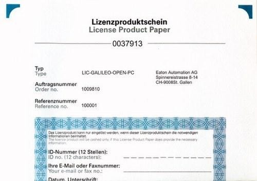 EATON - Licencia GALILEO LIC-GALILEO-OPENPC
