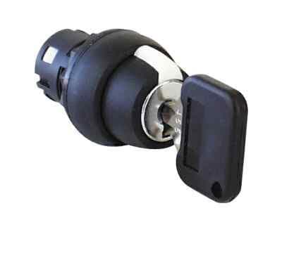 ROCKWELL - SELECTOR 2 POSICIONES LLAVE IZQUIERDA 3802 MANETA INSERCIÓN BLANCO