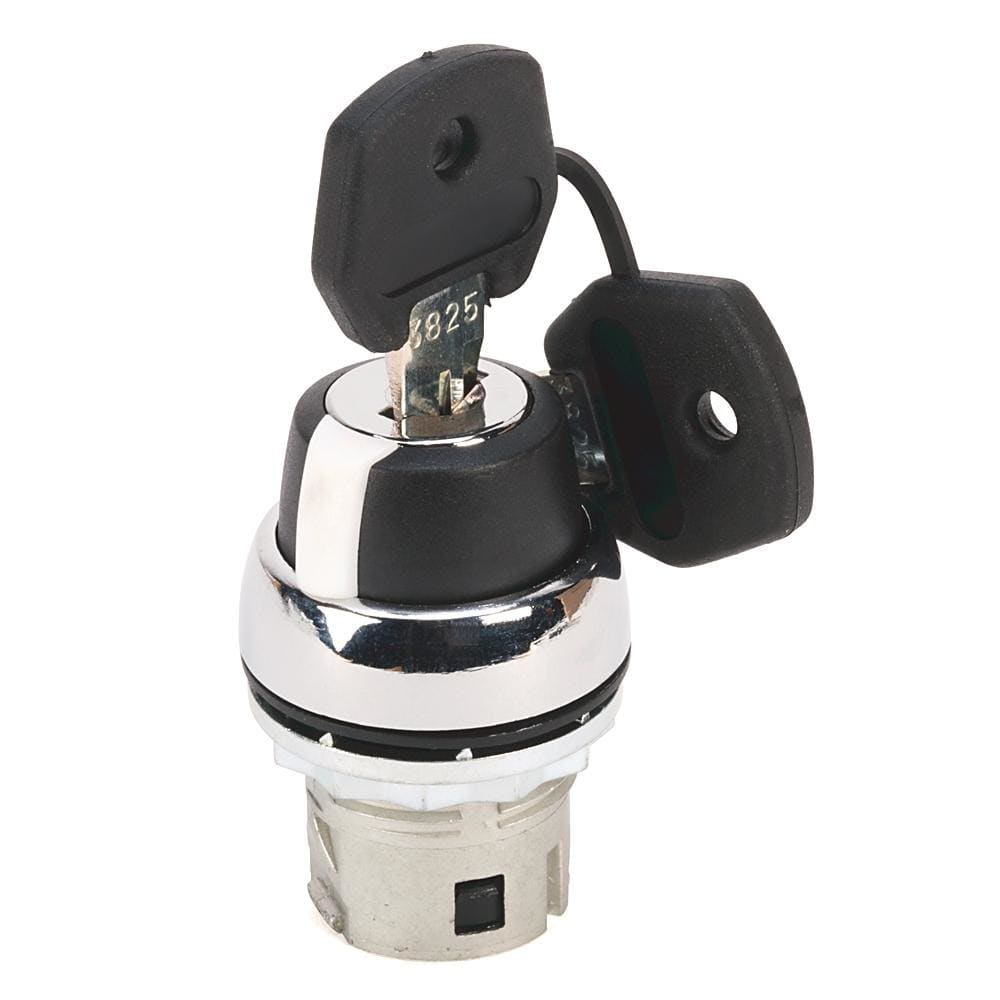 ROCKWELL - SELECTOR 2 POSICIONES LLAVE IZQUIERDA 3801 MANETA INSERCIÓN BLANCO