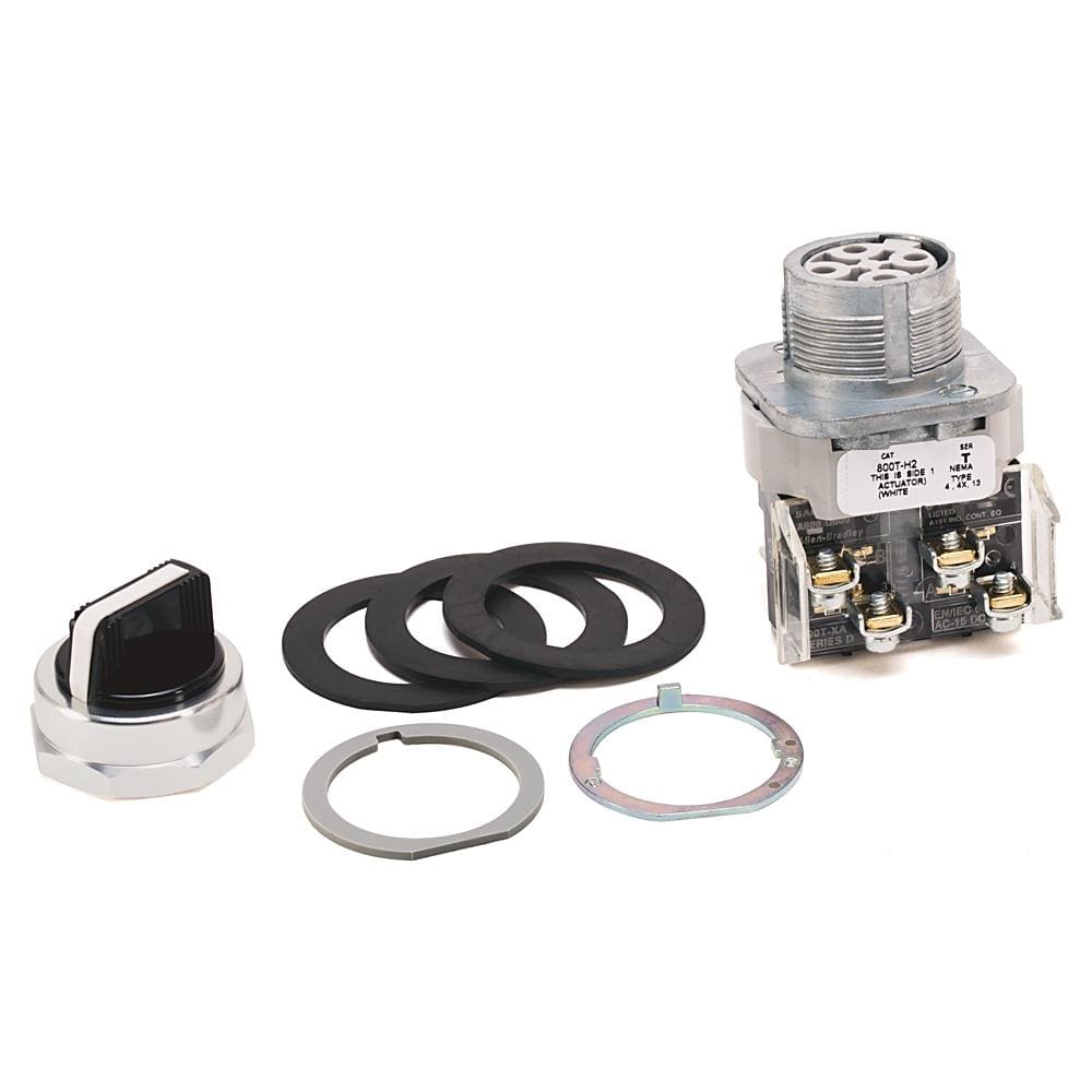 ROCKWELL - INTERRUPTOR SELECTOR 800T-H2H 30mm BLANCO