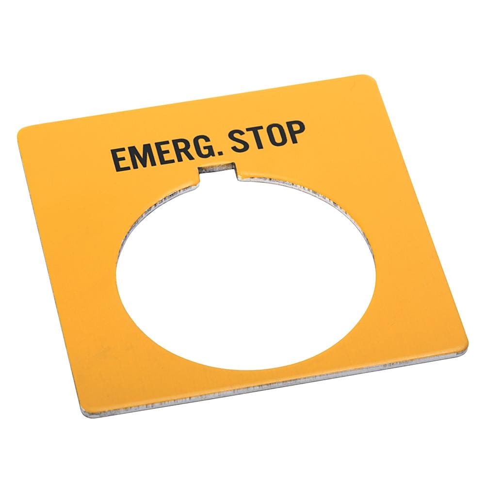 ROCKWELL - PLACA LEYENDA ESTÁNDAR 800T NOT-AUS