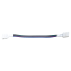 JISO - Doble Conector de led RGB 5050 (10mm) con cable 12cm IP34 para tiras ref. 90014-249R (No utilizar dentro de perfiles)