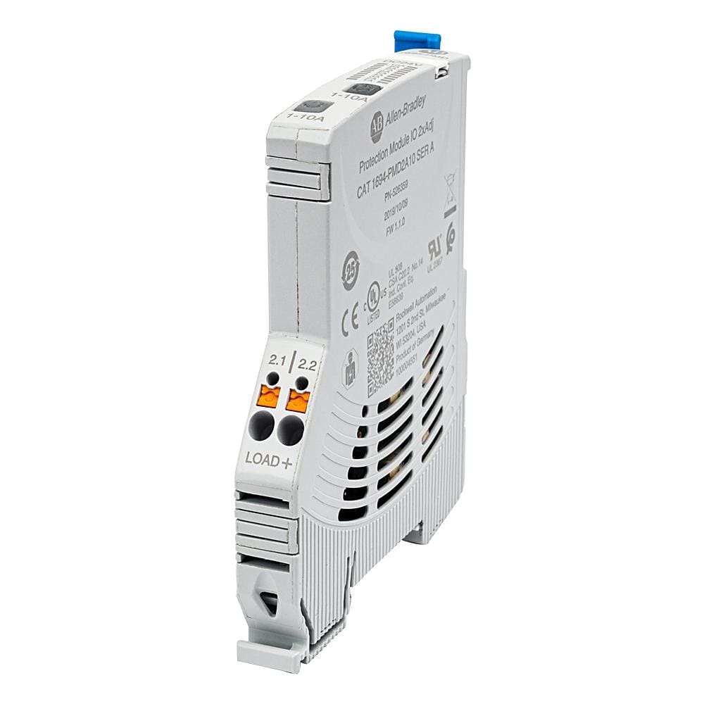 ROCKWELL - MODULO DE PROTECCION DE CIRCUITO AJUSTABLE DE DOS CANALES CON I/O LINK CON RANGO DE CORRIENTE DE DISPARO DE 1A A 10A