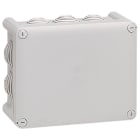 LEGRAND - Caja de derivación Plexo IP55, cuadrada. Dimensiones: 180x140x86mm. 10 entradas de membrana. Color gris