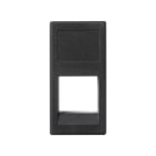 SIMON - Placa SIMON K45 sin guardapolvo con 1 conector ORTRONICS gris