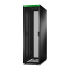 APC by Schneider Electric - Easy Rack 600mm/42U/1100mm con techo, panel lateral, ruedas, pies y 4 soportes, sin fondo, negro
