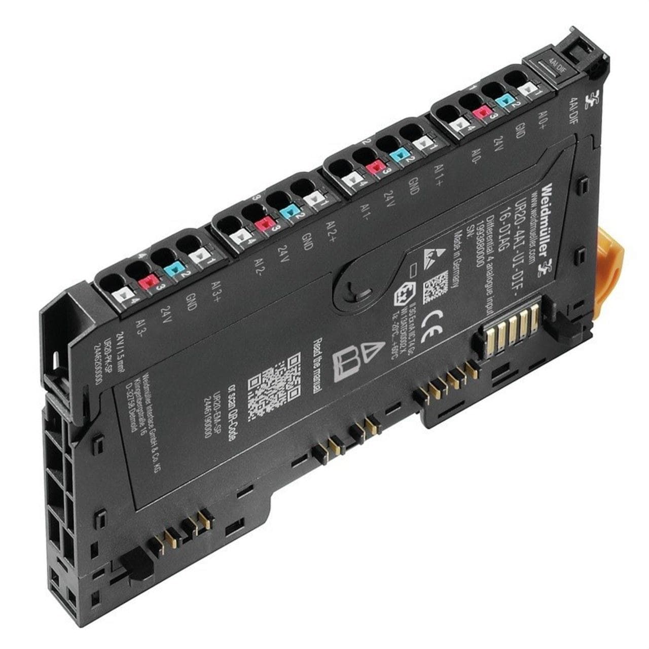 WEIDMULLER - Módulo de entrada analógica remote-IO-IP20 UR20-4AI-UI-DIF-16-DIAG