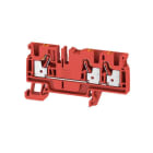 WEIDMULLER - Borne de paso A3C 4 RD PUSH IN 4mm² 800V 32A rojo