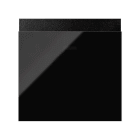 SIMON - Tapa SIMON 100 para interruptor conmutador tarjeta hotel negro brillante