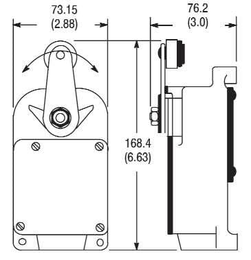 ROCKWELL - INTERRUPTOR FINAL CARRERA FIGURA 2 NEMA 22,25N 25DEG