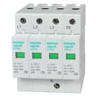 TOSCANO - PROTECTOR DE SOBRETENSIÓN TRANSITORIA TRIFÁSICA 400V AC 20KA 4 MÓDULOS TIPO 2+3