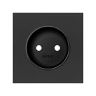 SIMON - Tapa SIMON 100 para base de enchufe bipolar negro mate