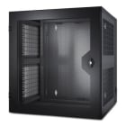 APC by Schneider Electric - NetShelter WX 13U con puerta negra delantera ventilada de raíl de montaje vertical con orificio roscado