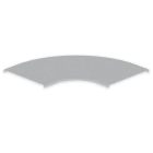 UNEX - Tapa de curva plana 90° de 60x300 mm Unex en U48X sin halógenos color gris