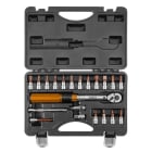 PROIMAN - Juego de puntas de 1/4" con llave dinamómetrica de 5-25 Nm. (21u)