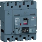 HAGER - Interruptor automático caja moldeada h3+ P250 4P4D N0-50-100% 40A 40kA Energy