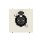 ABB - Conector XLR H 2 módulos Zenit blanco