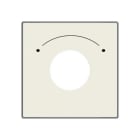 ABB - Placa interruptor/conmutador/pulsador con 2 posiciones Arco blanco
