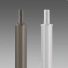 DISANO - Columna 1408 rayada con base H=3100mm oxidado