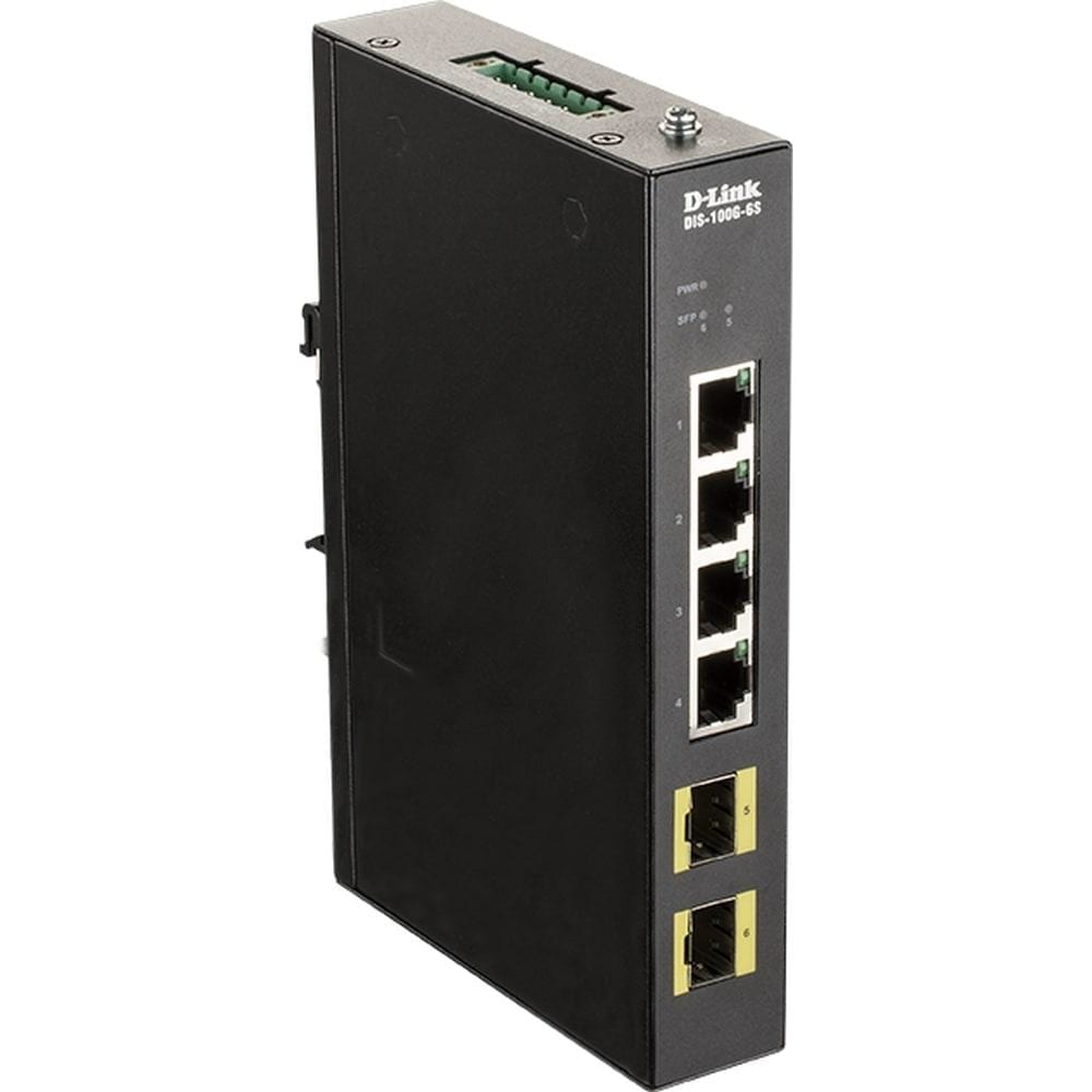 D-LINK - SWITCH INDUSTRIAL 6P GIGABIT WITH 2XSFP ·