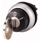 EATON - Selector de llave M22-WRS-MS10-A1 enclavamiento 2 posiciones llave MS10 anillo titanio