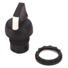 ROCKWELL - INTERRUPTOR SELECTOR MECÁNICO 2 POSICIONES RETORNO IZQUIERDA MANETA NEGRO