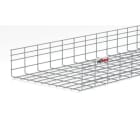 PEMSA - Bandeja de rejilla Rejiband altura 150 mm y ancho 500 mm con borde de seguridad, en acero, acabado electrocincado EZ