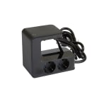 LEGRAND - Base múltiple con clipaje U-Power. 4 tomas 2P+T+ 2 USB tipo A. Cable 1,5m. Color negro