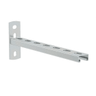 PEMSA - Soporte de 41x41mm, con un ancho de 100mm para bóvedas de túneles, en acero, acabado electrocincado EZ.
