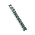 SIMON - Regleta ELECTROBLOCK con 6 bases schuko diferencial gris