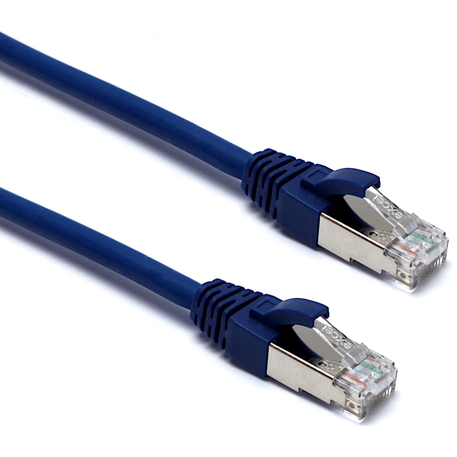 EXCEL - LATIGUILLO CAT6A S/FTP LSZH 215MM AZUL - LOTE 10UD