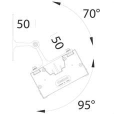DISANO - Soporte orientable 591 gris