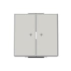 ABB - Tecla Sky con símbolo luz 2 canales negro soft
