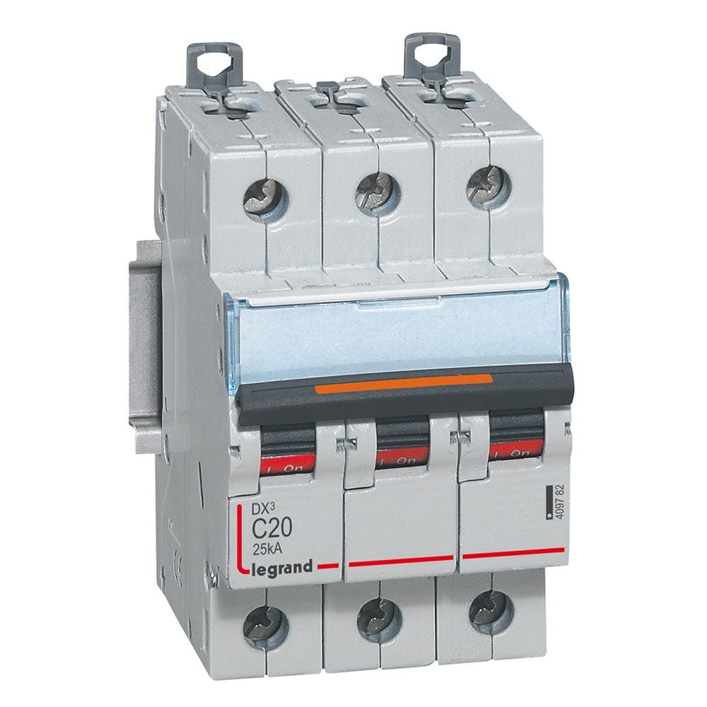 LEGRAND - Magnetotérmico DX³ 25kA - 3P - 400V~ - 20A - curva C