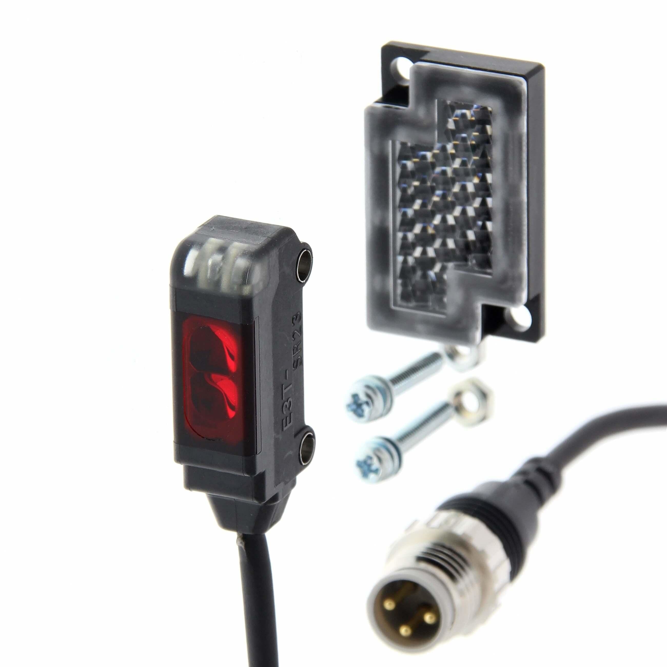 OMRON - >Miniatura 3h Espejo (incluido)  200mm PNP Luz Cable 0,3M + M8