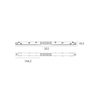 JISO - Conector de esquina flexible de 48 V de bajo voltaje para Sistema de carril magnético - Negro