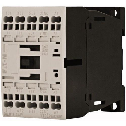 EATON - Contactor de potencia conexión a tornillo 3P+1 NC 12A 5,5kW 400V AC-3 24V DC Push-in