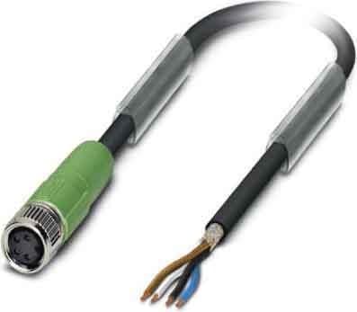 PHOENIX CONTACT - Cable SAC-4P-3,0-PUR/M 8FS SH para sensores/ actuadores